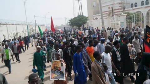 arbaeen symbolic trek from kano on first day 